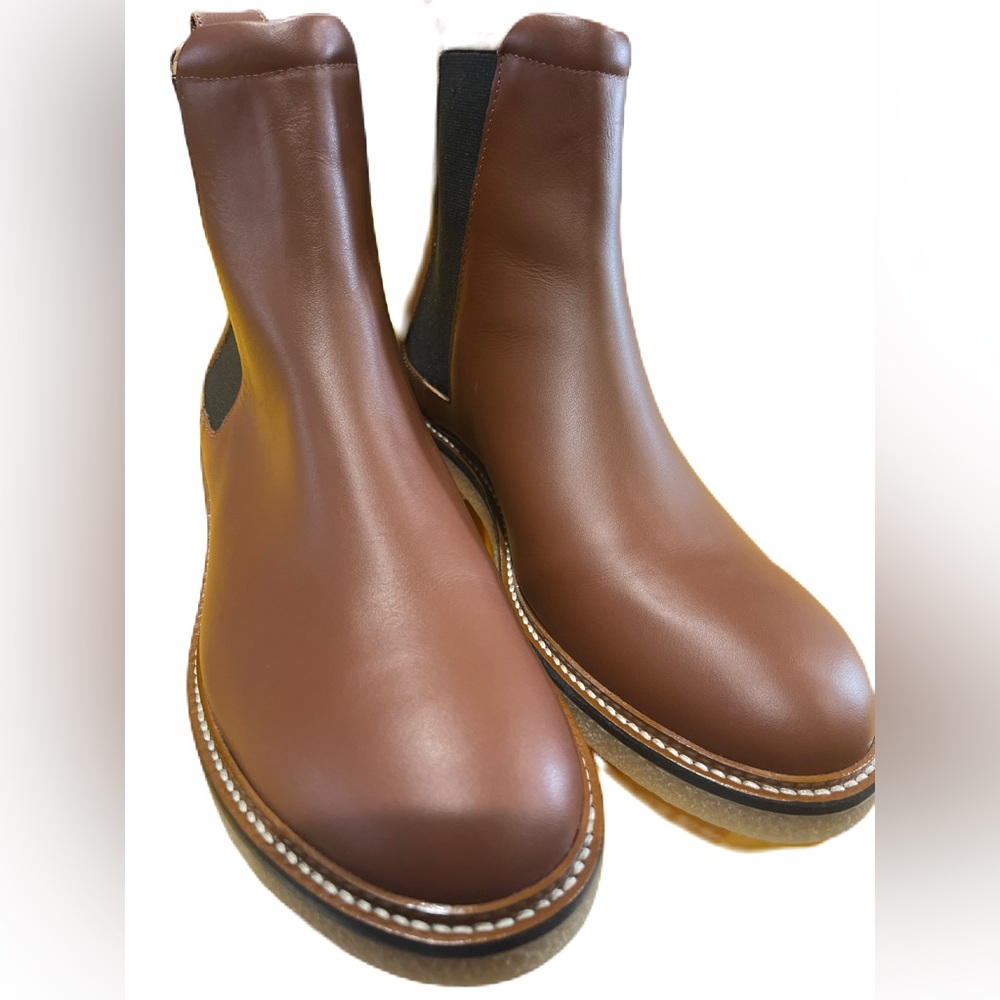 Women’s Everlane The Italian Leather Chelsea Boot Tobacco Size 9